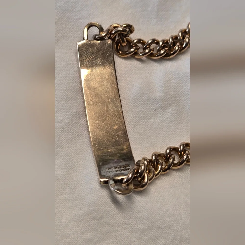 Vtg 1/20 12k G.F On Sterling Bracelet